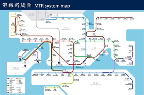 地鐵鐵路圖|港鐵 > 港鐵路綫圖